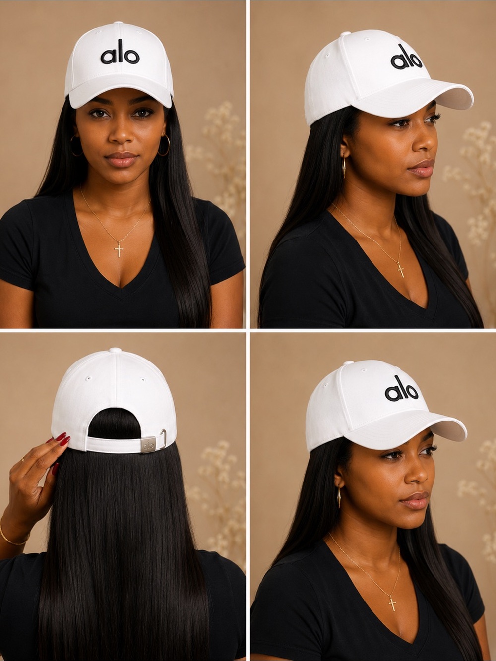 Women's White Logo Baseball Cap